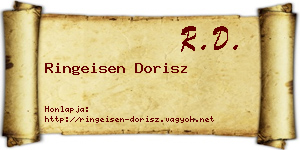 Ringeisen Dorisz névjegykártya